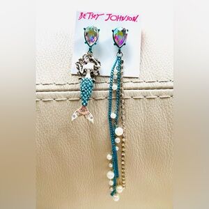 Betsey Johnson Mermaid Earrings